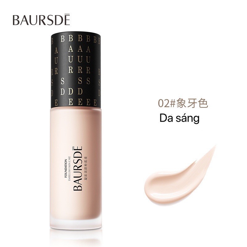 [KN02] Kem nền dạng lỏng Baursde, kem nền nội địa trung chiết xuất từ thực vật thích hợp cho da nhạy cảm che khuyết điểm | BigBuy360 - bigbuy360.vn