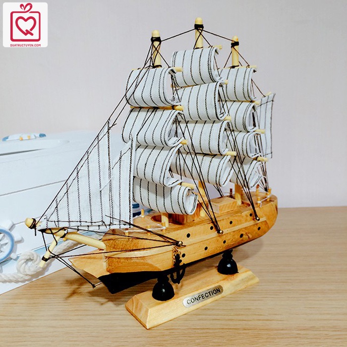 Mô hình thuyền buồm 20C3 - 20cm - Quà tặng sinh nhật, tặng bạn trai, bạn gái, người yêu