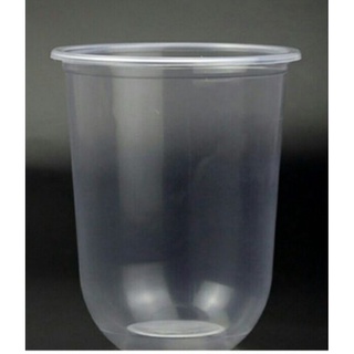 Combo 50 ly nhựa đáy bầu mỏng 500ml kèm nắp hoặc không