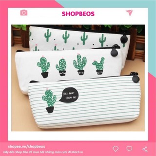 Hộp bút hình Xương rồng Pison, bao bút họa tiết dễ thương 20*8cm – SP0350 – 1 cái