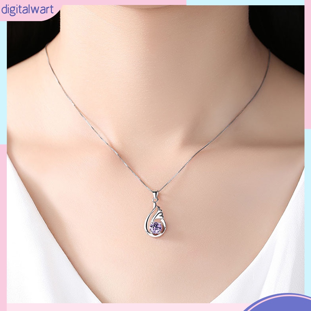 Mặt dây chuyền hình đôi cánh đính đá lấp lánh