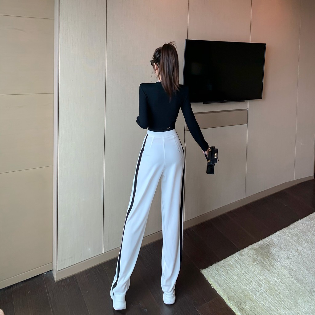 Quần Dài Lưng Cao Ống Rộng Phong Cách Hàn Quốc Cho Nữ | BigBuy360 - bigbuy360.vn