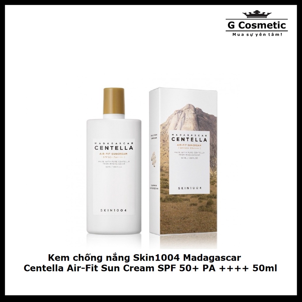 Kem chống nắng Skin1004 Madagascar Centella Air-Fit Sun Cream SPF 50+ PA++++ 50ml