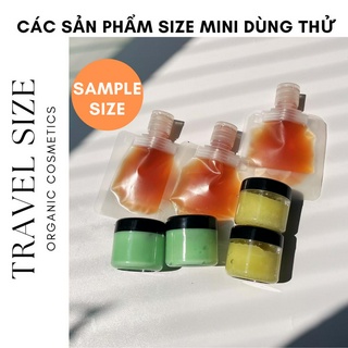 Dầu gội, Ủ tóc, Tẩy tế bào chết dùng thử, mang đi du lịch travel size