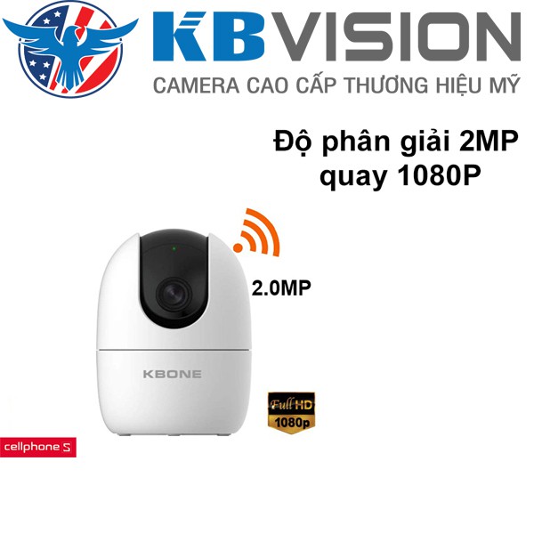 Camera Wifi KBONE H21PW Full HD_Camera Xoay 360_Đàm Thoại Hai Chiều, Phát Hiện Chuyển Động - BẢO HÀNH 24 THÁNG