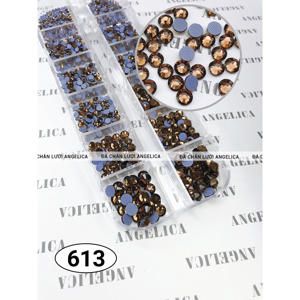 Đá Chân Lưới Nail 12 Khía Smoked Topad Đính Móng ANGELICA 613