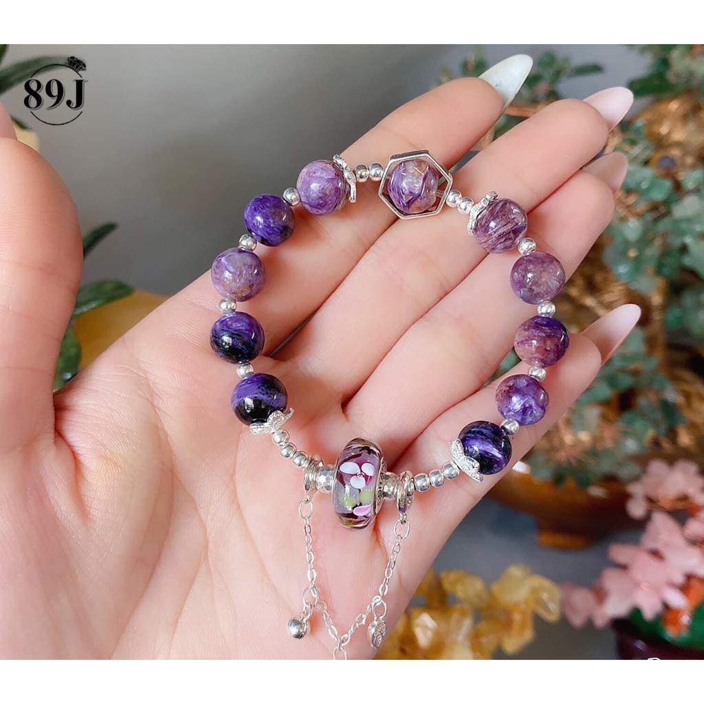[ Bán Chạy Nhất ] Lắc tay đá mắt rồng tím mix hạt charm pan & bạc 925 - Hoàn tiền 200% nếu không đúng mẫu | BigBuy360 - bigbuy360.vn