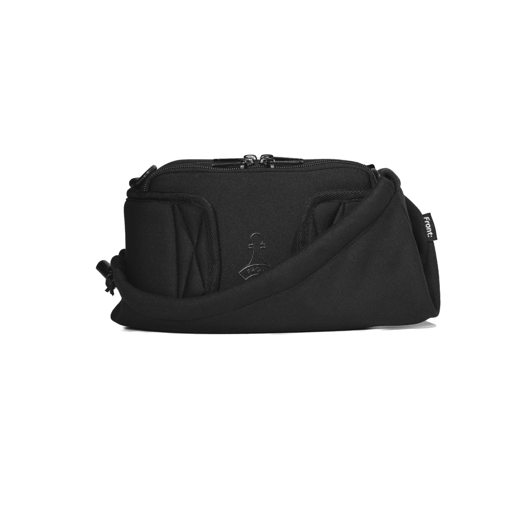 FRONT The Rook Shoulder Bag D421 Gen 2 - BLACK - M ♟ Túi đeo chéo cao cấp FRONT vải Neoprene