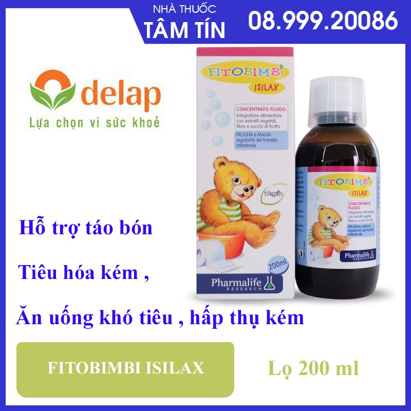 [Chính hãng ] Isilax Bimbi - Giảm táo bón cho trẻ, nhập khẩu từ Ý (Chai 200ml)