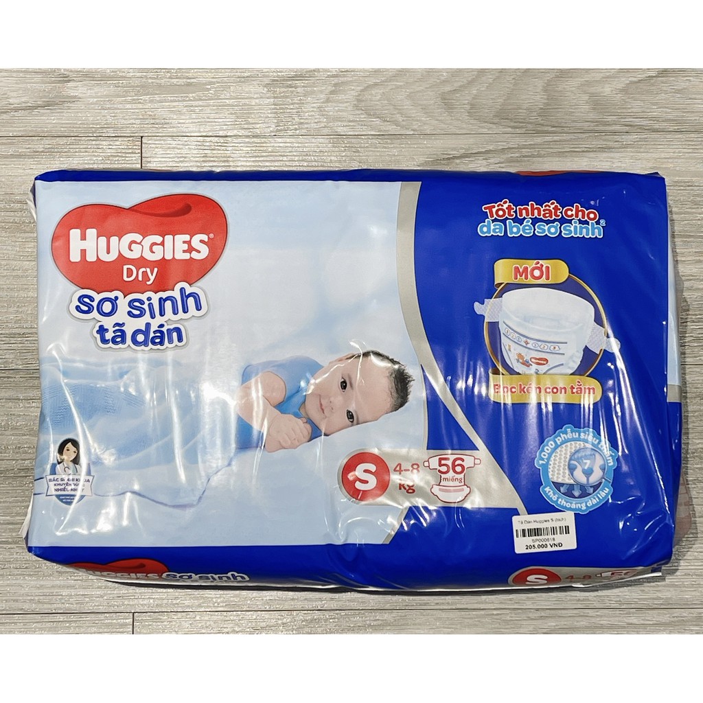 [HUGGIES] Miếng lót sơ sinh NB1 100/Tã dán NB74/S56