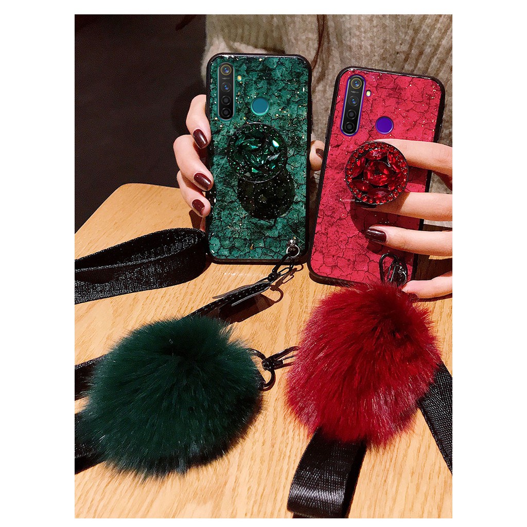 Ốp Điện Thoại Mềm Có Giá Đỡ Cho OPPO Realme 5 5i 5S 5Pro C3 Reno 5 5Pro 4 4SE 4Pro 4G 3 3Pro 2 2Z 2F Reno 6 6Pro 6Pro+