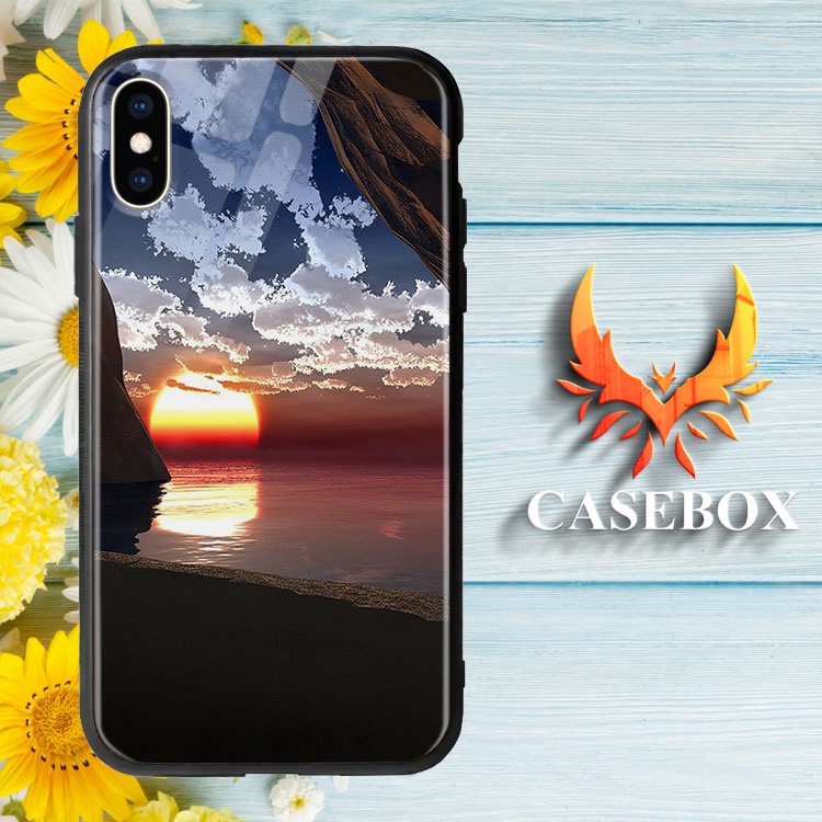 ốp dt Hình Hoàng Hôn Siêu Đẹp CASEBOX Iphone 11ProMax/X/XsMax/Xr/8/7/Plus