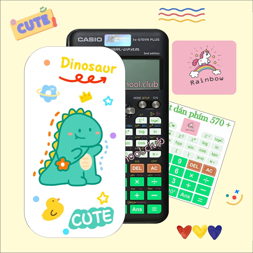 skin dán trang trí casio fx 570 vn es plus 2nd edition decan máy tính bỏ túi in theo yêu cầu casio 570 + 580 vinacal