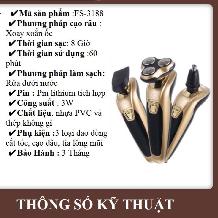 Máy cạo râu dao cao râu điện đa năng tốt nhất cho nam hàng chính hãng LINGKE bảo hành 6 tháng tại Itechcare shop