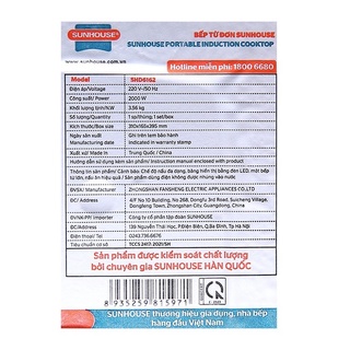 bếp điện từ sunhouse - bếp điện từ