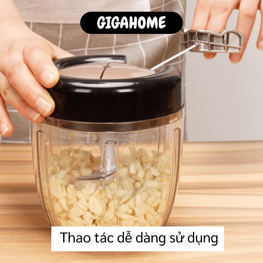 Máy Xay Tỏi Cầm Tay GIGAHOME Máy Nghiền Tỏi, Ớt, Thực Phẩm Đa Năng Loại Lớn 5 Lưỡi 900ml  9869