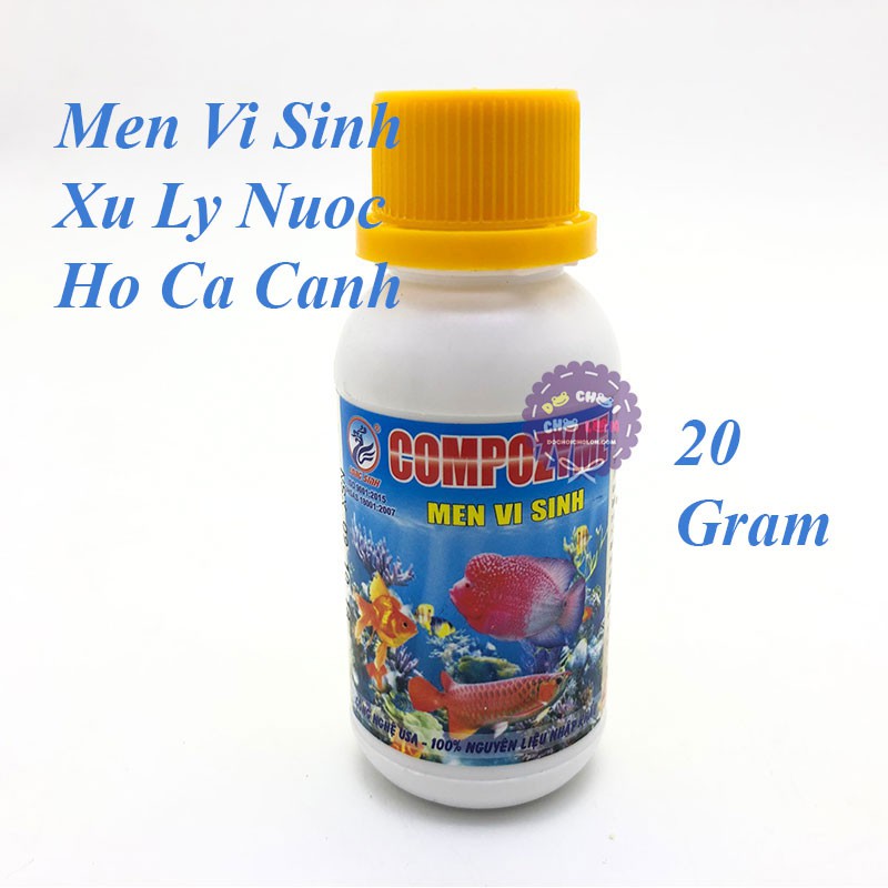 Men vi sinh Compozyme 20 gram xử lý nước cho bể cá