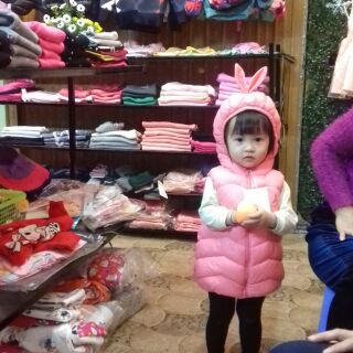 Áo phao gile cho bé gái