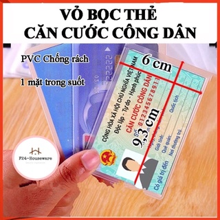 (10 cái) Vỏ bọc thẻ atm, bao túi đựng thẻ sinh viên, nhân viên, học sinh, name card, card visit, CMND, căn cước công dân