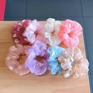 CỘT TÓC SCRUNCHIES HOA CÚC VẢI IN KUTE