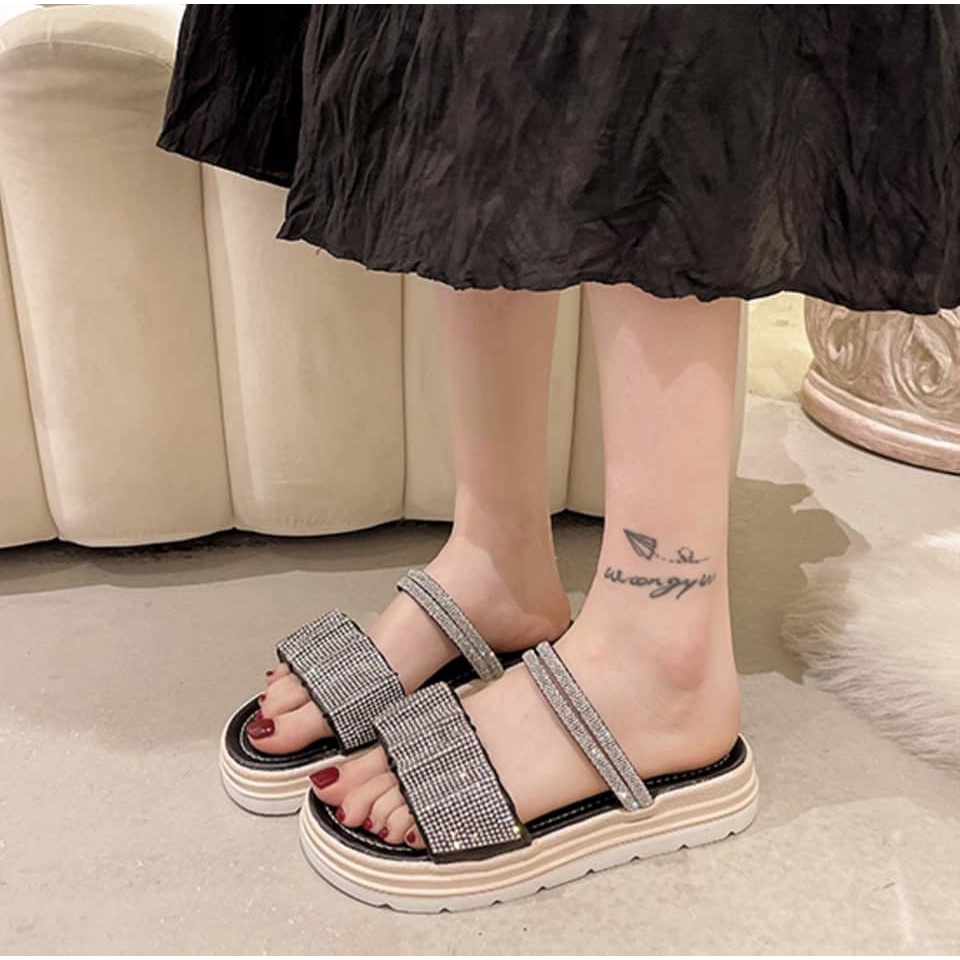DÉP SANDAL PHỐI XOÀN QC CAO CẤP