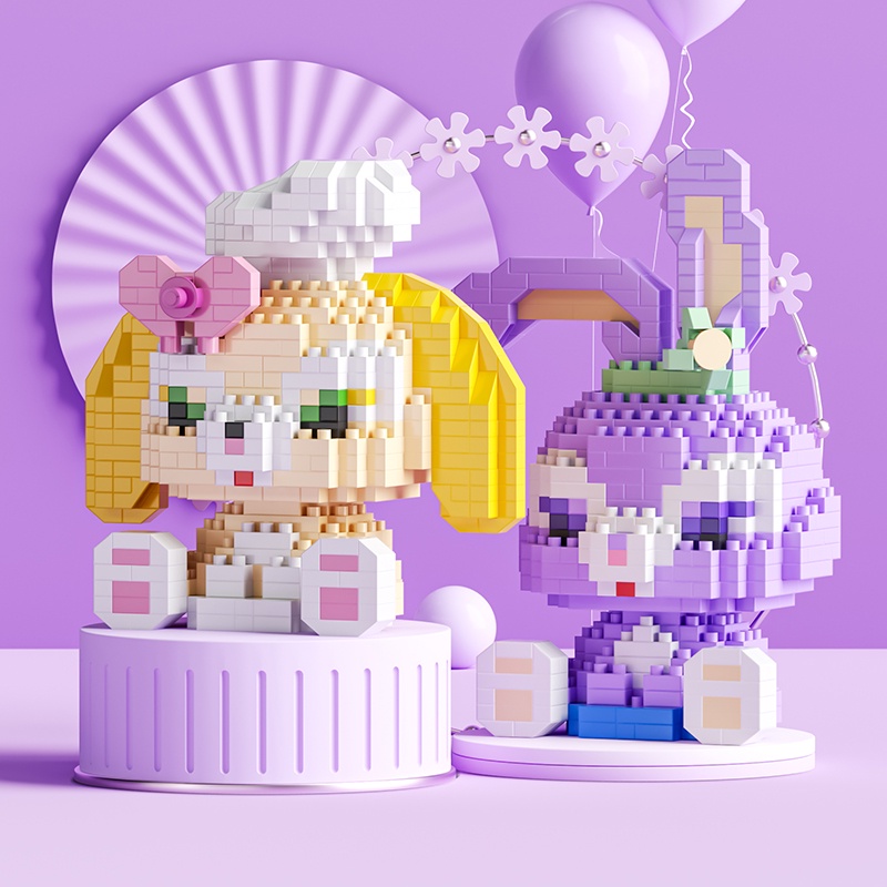 Đồ chơi lắp ráp BP MART mô hình nhân vật hoạt hình dễ thương tự lắp thủ công DIY cho trẻ