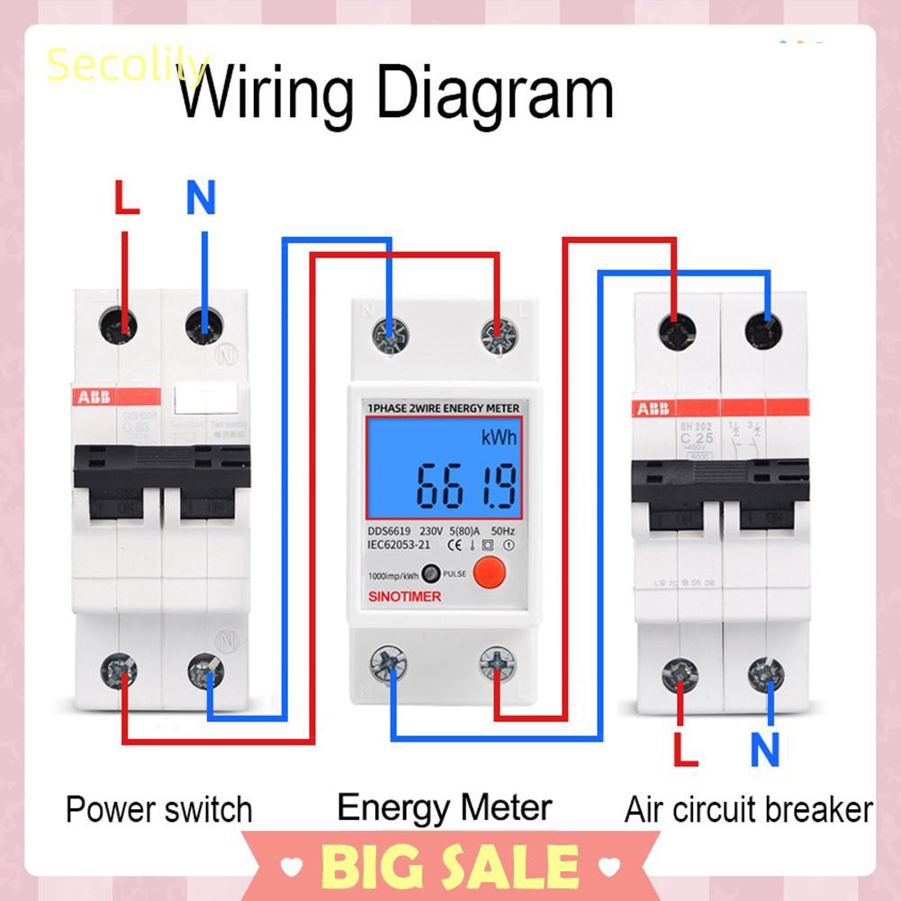 Thiết Bị Đo Điện Năng Tiêu Thụ Kỹ Thuật Số Màn Hình Lcd