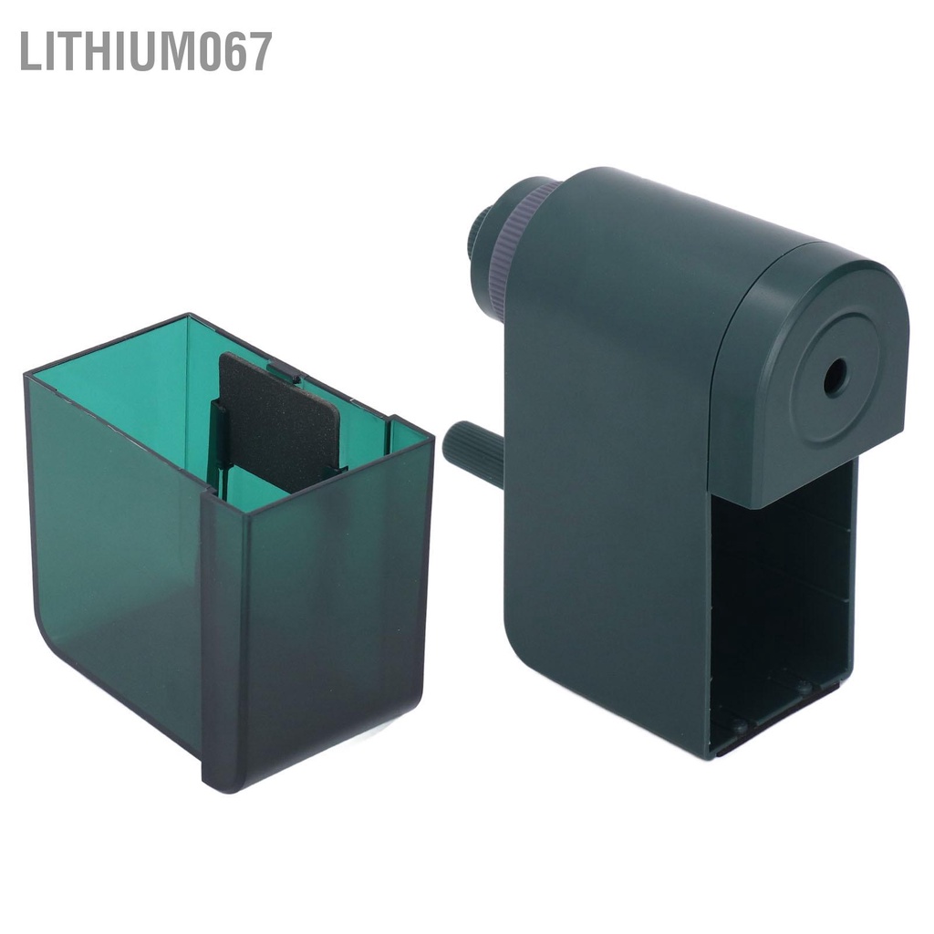 Lithium067 Thủ công Dụng cụ mài bút chì 10 tốc độ có thể điều chỉnh phác thảo Bút nghệ thuật màu than Hand Cranked Artist Pencil Sharpener
