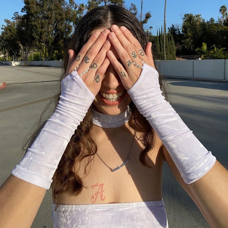 Áo Ống Hở Vai Màu Trơn Thời Trang Đường Phố Cho Nữ