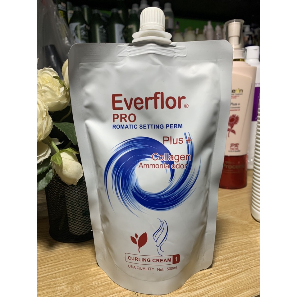 Kem uốn nóng Everflor Pro 500ml x 2