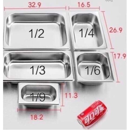 Khay Inox Cao Cấp Đựng Topping, Chè, Trân Châu (CÓ NẮP) Sâu 10cm Tiện Lợi
