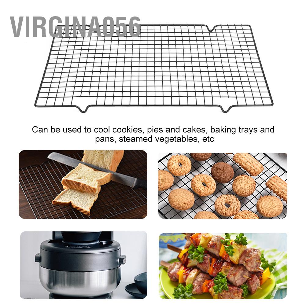 Virgina056 Multifunctional Stainless Steel Nonstick Barbecue Grills Cooling Rack Grid Baking Net