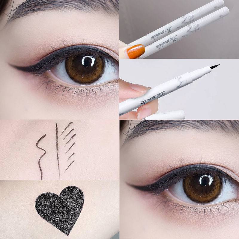 [Hàng mới về] Bút Kẻ Mắt Thiết Kế Vỏ Họa Tiết Đá Cẩm Thạch Chống Thấm Nước 24h