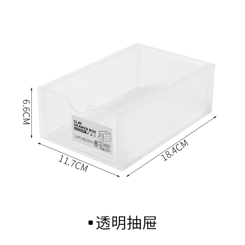 Hộp Đựng Mỹ Phẩm/Văn Phòng Phẩm Để Bàn Bằng Nhựa Trong Suốt