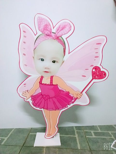 Hình chibi trang trí sinh nhật cho bé