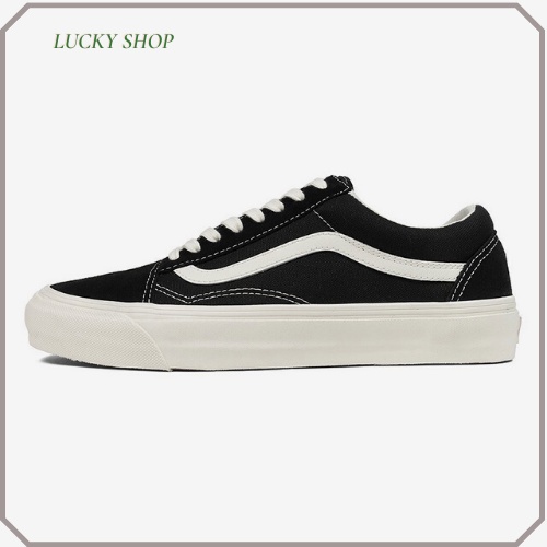 Giày 𝐕𝐚𝐧𝐬 𝐎𝐥𝐝 𝐒𝐤𝐨𝐨𝐥 - Giày Sneaker 𝐕𝐚𝐧𝐬 Đen kẻ trắng nhung nỉ cao cấp nam nữ