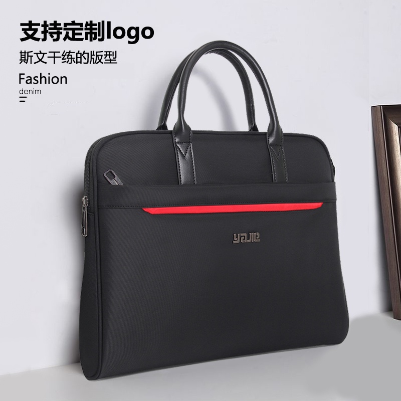 Túi Đựng Hồ Sơ Bằng Vải Oxford In Họa Tiết Thời Trang Công Sở Cho Nam Ốp