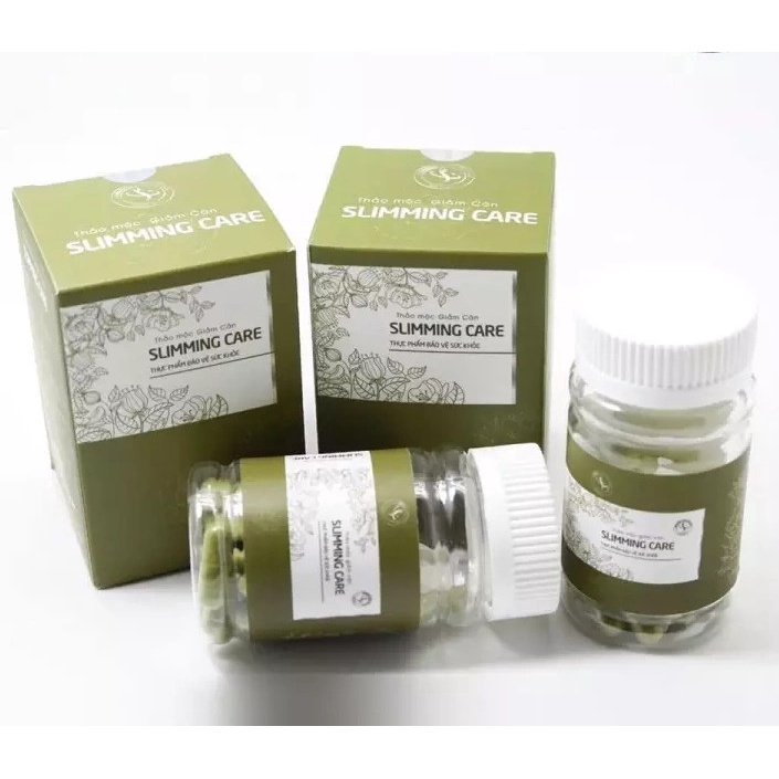 Viên Uống Giảm Cân Slimming Care X3 Viên Uống Thảo Mộc Hỗ Trợ Giảm Béo Tặng Detox Rau Xanh