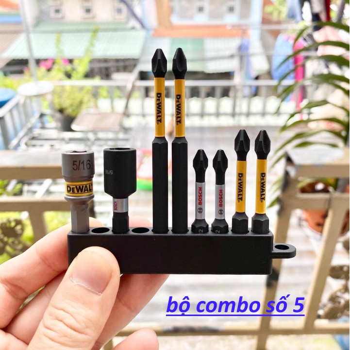 bộ combo mũi vít kèm đầu bắn tôn - bô combo số 5