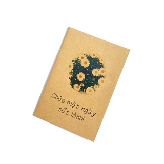 Sổ tay ghi chép giấy kraft mini nhiều mẫu vintage - Sổ bìa mềm 60 trang