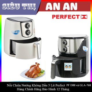 Nồi chiên không dầu Perfect PF335 5L chống dính công suất 1400W bảo hành 12 tháng màu đen