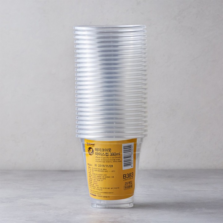 Lốc 25 Ly Nhựa Dùng Một Lần No Brand 380ml - Emart VN