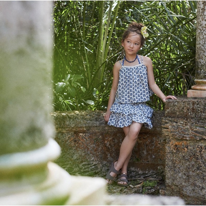 Chân váy bé gái JANIE and JACK - FLORAL SMOCKED TIERED SKIRT