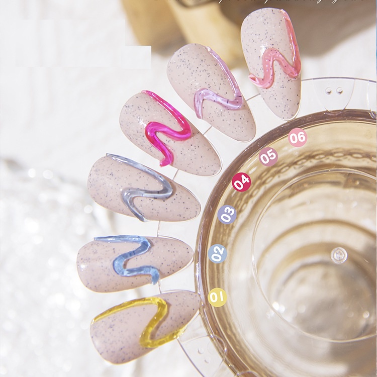 Gel nổi Candy 5D trang trí móng, chuyên dùng làm nail 15g