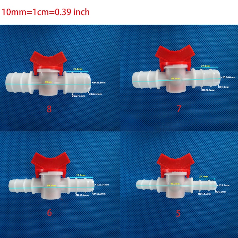 Ống Nhựa Bể Cá Hai Đầu 4 / 6 / 8 / 10 / 12 / 16 / 20 / 25mm