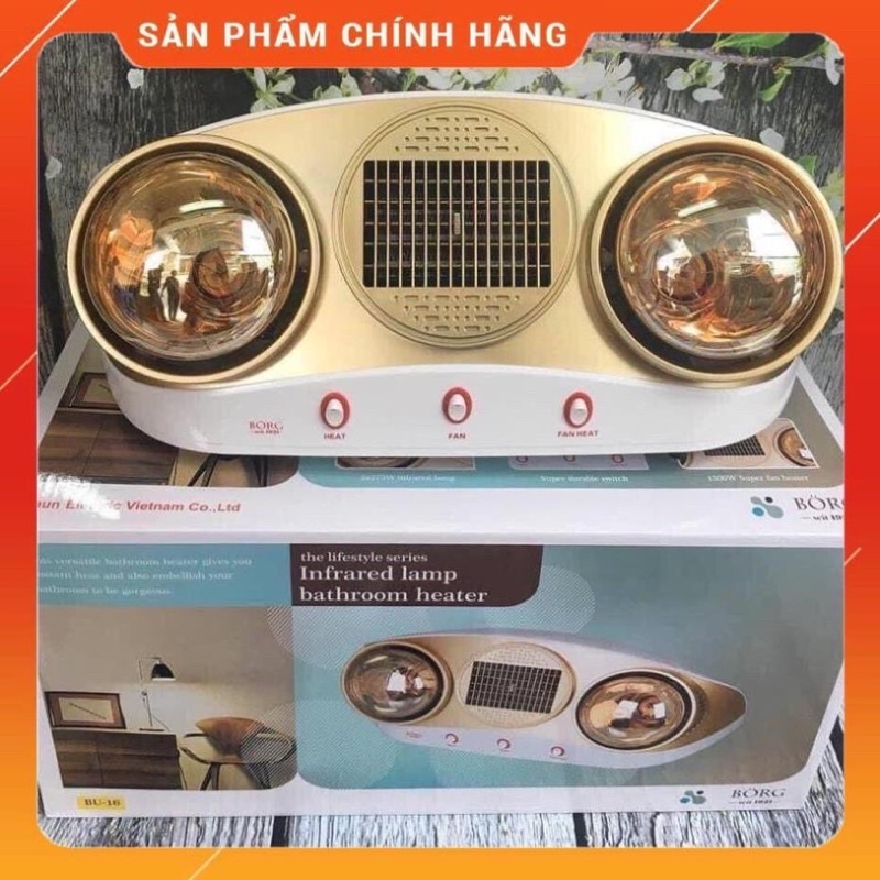 [Freeship extra] ĐÈN SƯỞI BORG BRAUN 2 VÀ 3 BÓNG - Hàng chính hãng - BH 5 năm Huy Anh