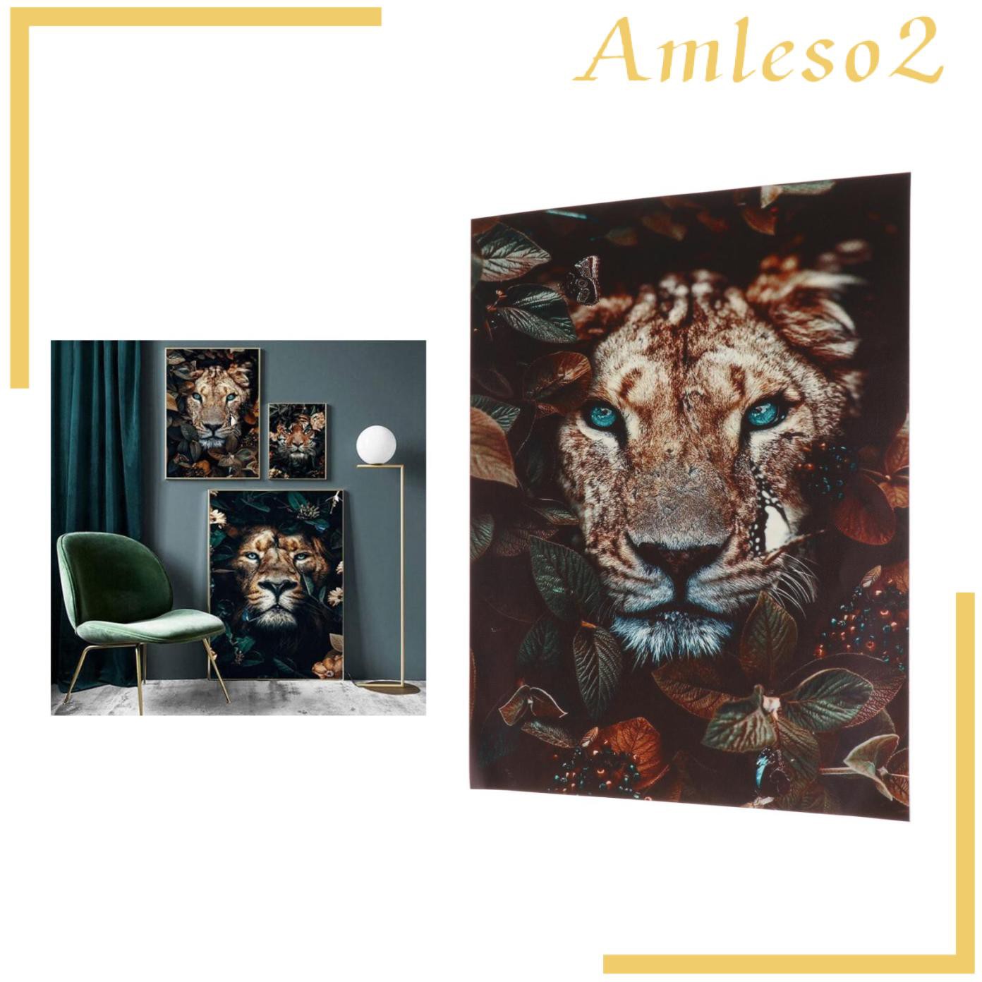 Tranh Sơn Dầu Hình Con Hổ