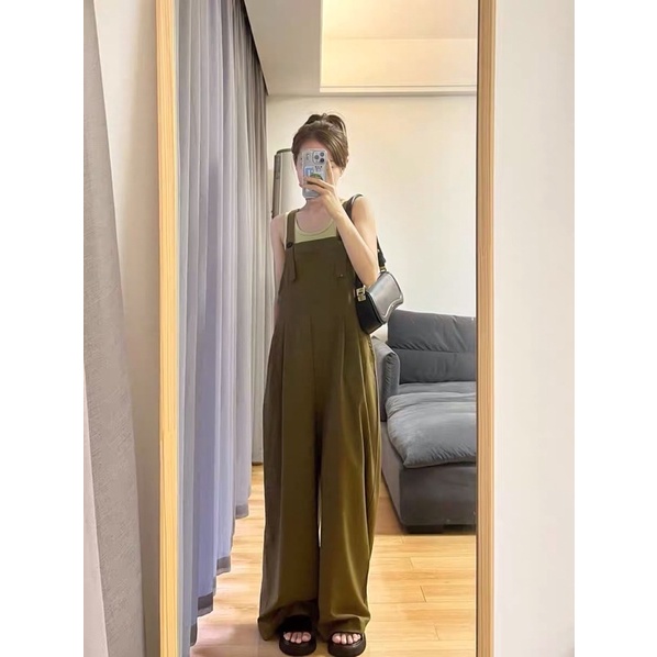 Set yếm quần ống rộng phong cách tỷ tỷ Trung Quốc [order taobao]