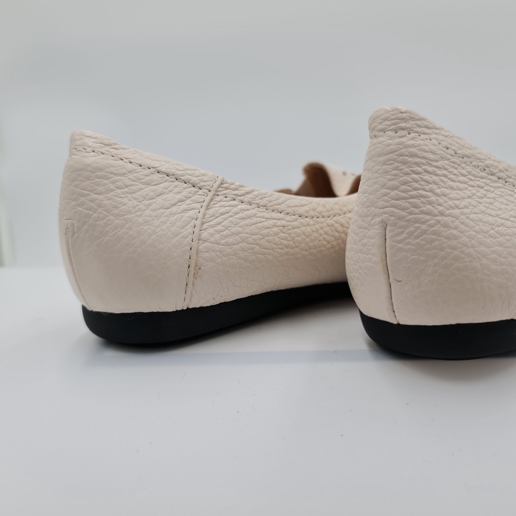 Giày bệt nữ mũi tròn da bò mềm LUNASHOES 1080 đế tpr chống trơn trượt thoáng khí siêu bền bảo hành 2 năm