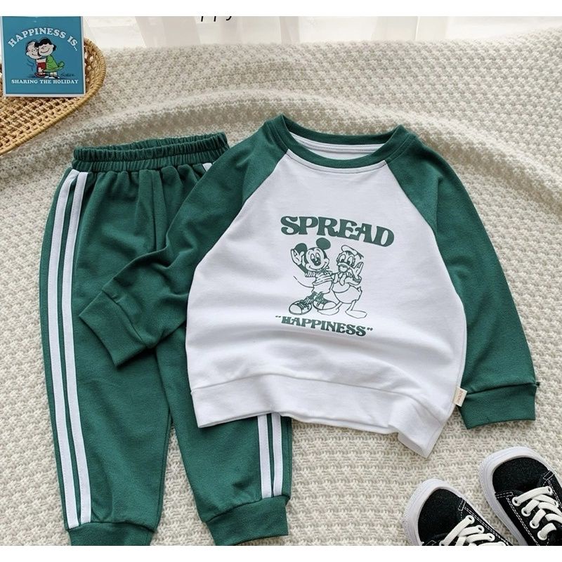 BỘ DA CÁ TRẮNG PHÔI XANH HOẠT HÌNH SPREAD